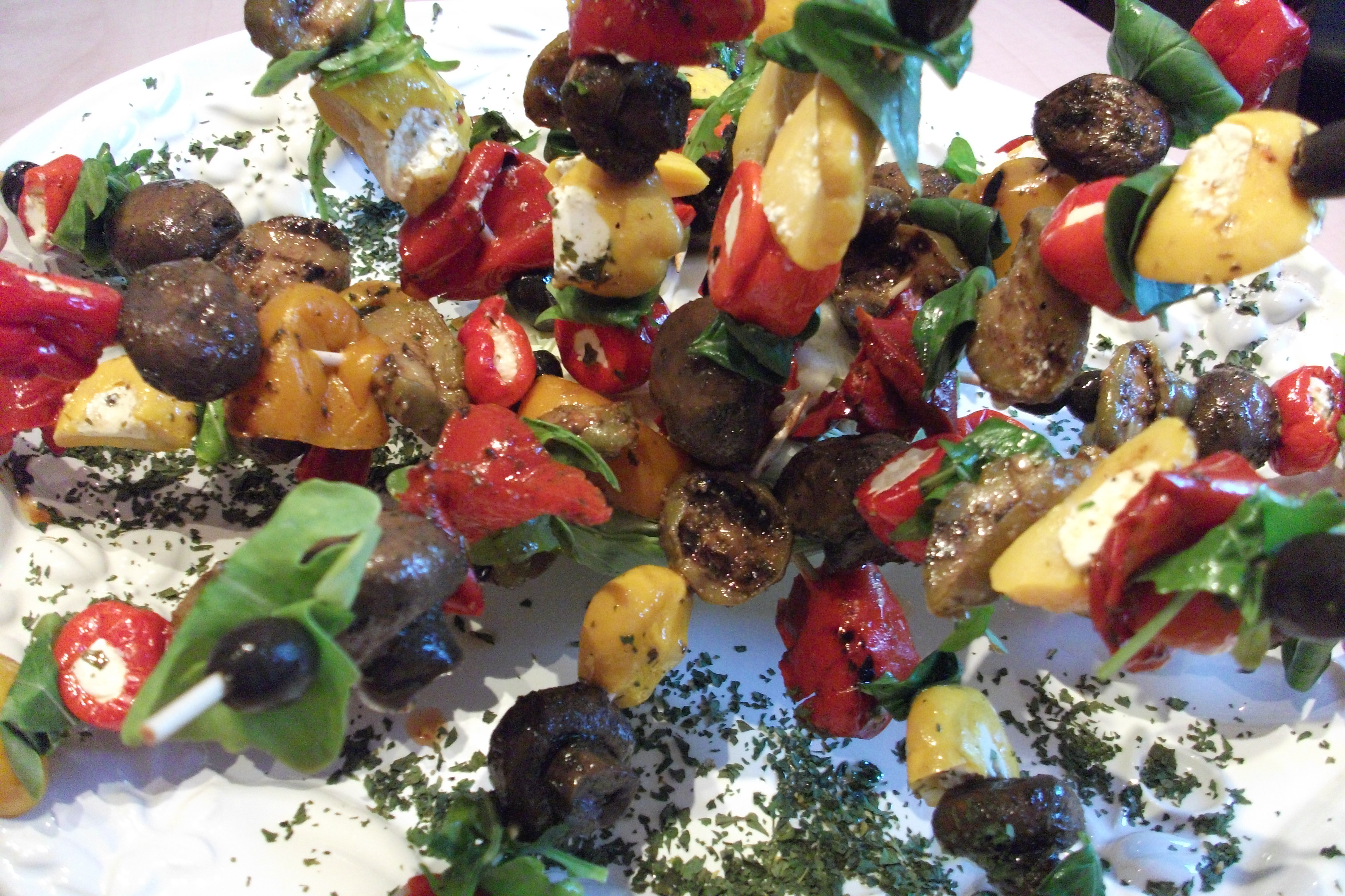 Dekorative Antipasti-Spiee 